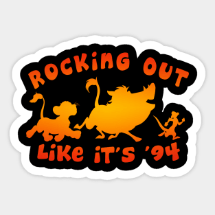 Rocking Out Like it's '94 (color) Sticker